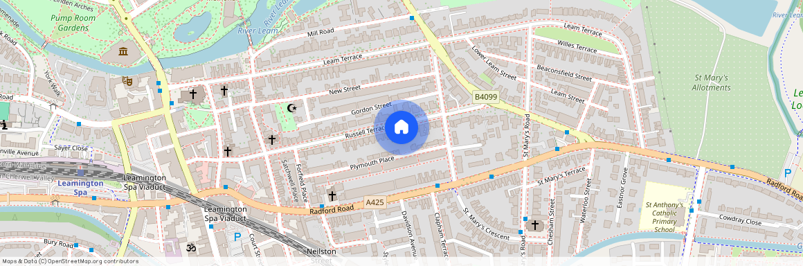 Room 1 Single Room- Acorn House, Russell Terrace, L/Spa, CV31 1HE