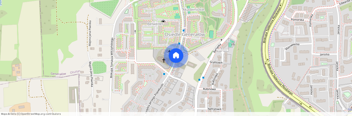 ul. ks. Jerzego Popiełuszki, Osiedle Generałów, Olsztyn, warmińsko-mazurskie