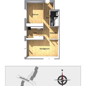 Andréegatan 3 D - Foto 3