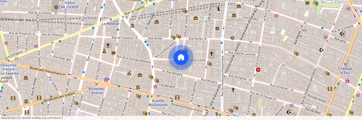 Rue de Trévise et Rue de Montyon 75009 Paris (9e arrondissement)