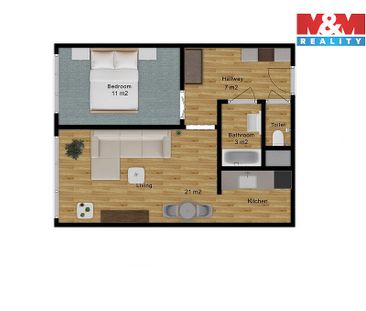 Pronájem bytu 2+kk 43 m² - Photo 4