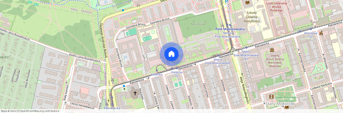 ul. Rakowiecka, Stary Mokotów, Mokotów, Warszawa, mazowieckie