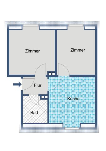 Ideale Wohnung für Singles! - Foto 3