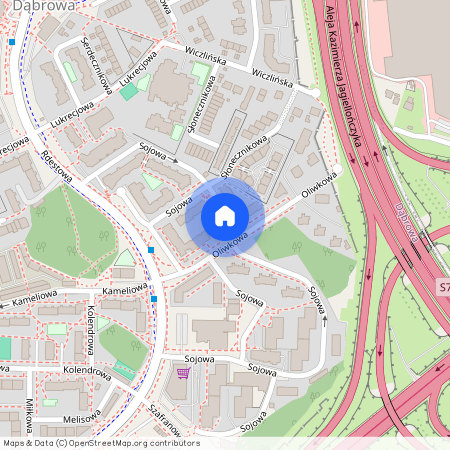 ul. Oliwkowa, Dąbrowa, Gdynia, pomorskie