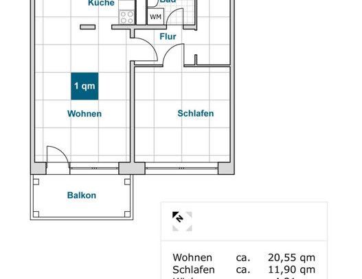 2 Zimmer Wohnung sucht neue Mieter! - Foto 1