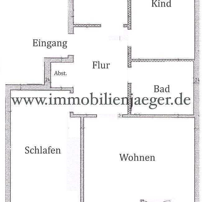 Kohfurth - Gebäude in 2.Reihe - charmante Etagenwohnung mit Balkon, Vollbad - optional TG-Platz - Foto 1