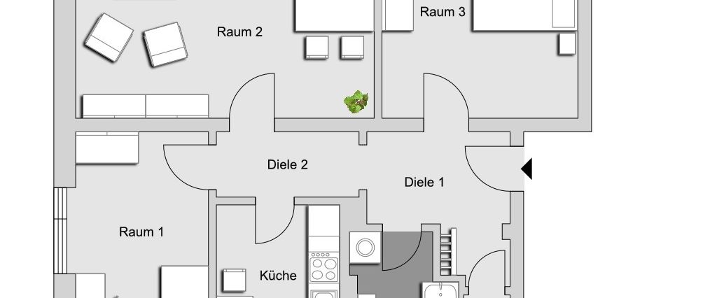 Modernisierte 3-Zimmer-Wohnung in Erlangen Sebaldussiedlung - Foto 1
