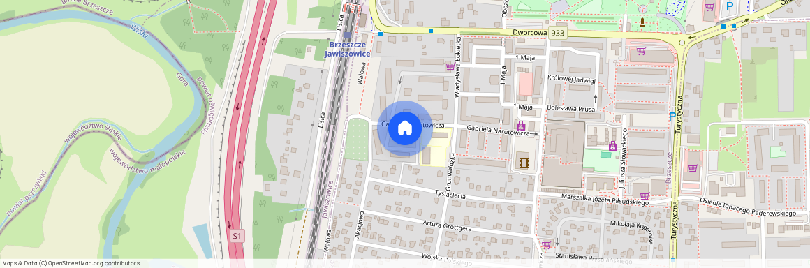 ul. Narutowicza 46/7, Brzeszcze, Brzeszcze, oświęcimski, małopolskie