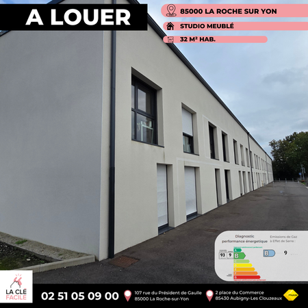 Location Appartement 1 pièce 32m² LA ROCHE SUR YON 85000 - Photo 3