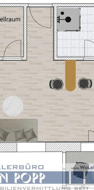 Singlewohnung über 2 Etagen mit Balkon - Foto 1