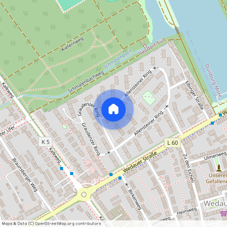 Allensteiner Ring 8, 47279 Duisburg OT Wedau