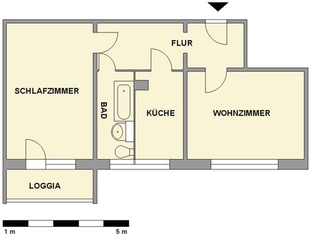 2-Raum-Wohnung mit Balkon in zentraler Lage - Foto 4