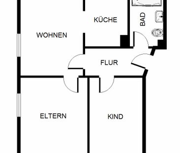 Demnächst frei! 3-Zimmer-Wohnung in Gelsenkirchen Scholven - Photo 1