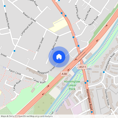 Wyggeston Street, Staffordshire, Burton upon Trent, DE13