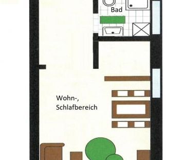 1-Zi. Wohnung mit toller Aussicht in Nürnberg - Röthenbach / Wohnung mieten - Photo 2