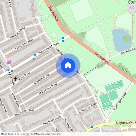 Clapham Common West Side, Clapham Common, London, SW4