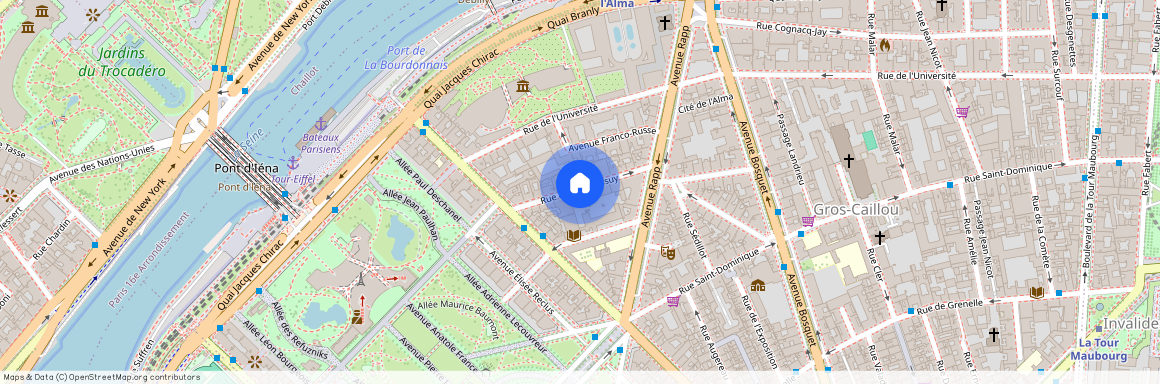 Appartement à louer rue de Monttessuy, Paris 7ème