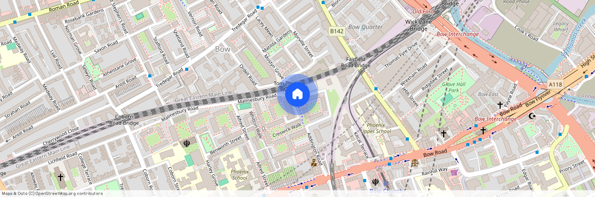 London, Malmesbury Road, E3 2EE