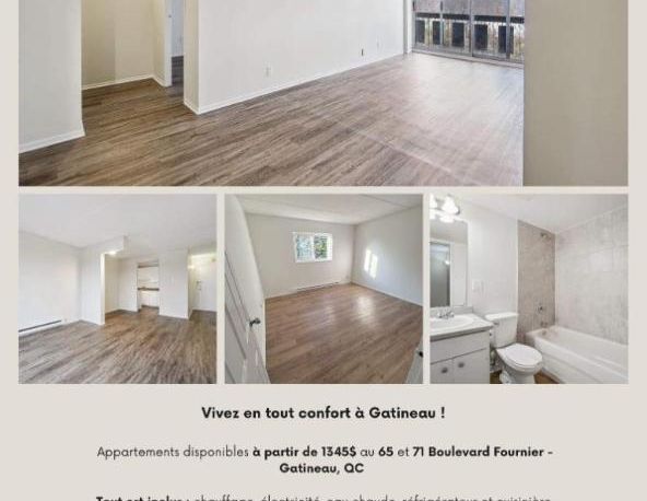 2 CH - 1 SDB - Gatineau - $1,645 /mo - Photo 1