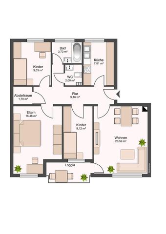 Helle 4-Zimmer-Wohnung in Lampertheim - Photo 4