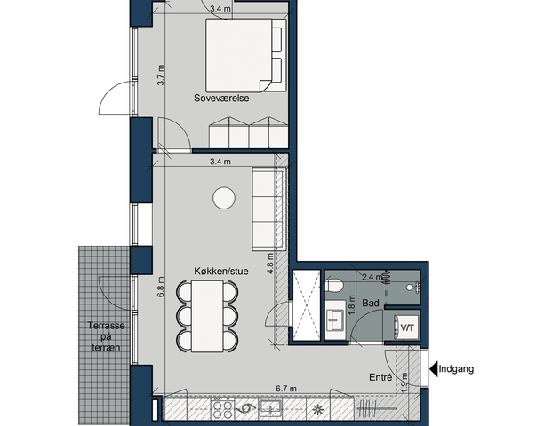 Østre Havnepark 27, st. lejl. 1 - Photo 1