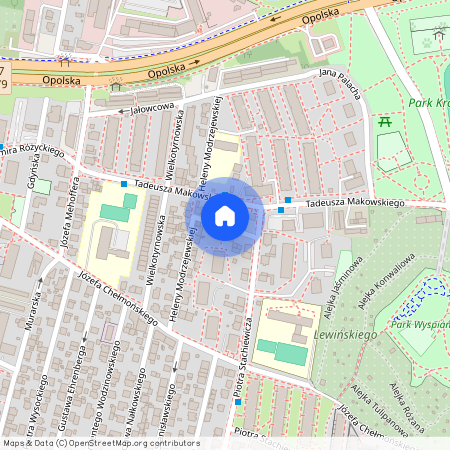 ul. Ryszarda Berwińskiego, Azory, Prądnik Biały, Kraków, małopolskie