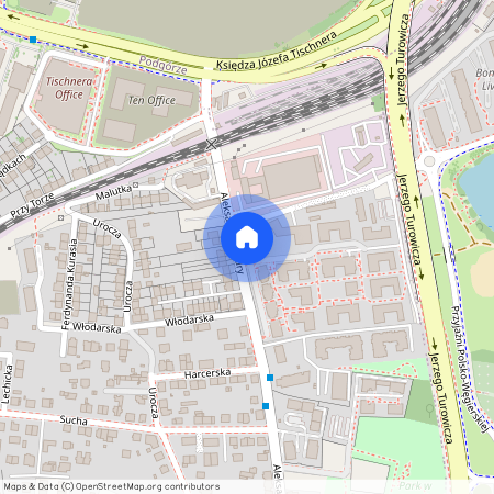 ul. Aleksandra Fredry 6, Łagiewniki, Łagiewniki-Borek Fałęcki, Kraków, małopolskie