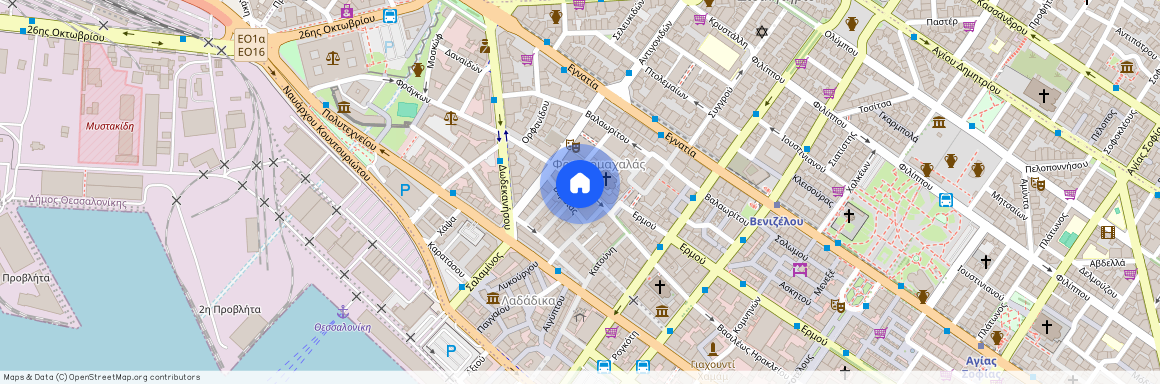 Φράγκων, 24, Θεσσαλονίκη Ελλάδα, 54625, Πλατεία Εμπορίου - Ανω Λαδάδικα - Ιστορικό Κέντρο (Κέντρο Θεσσαλονίκης)