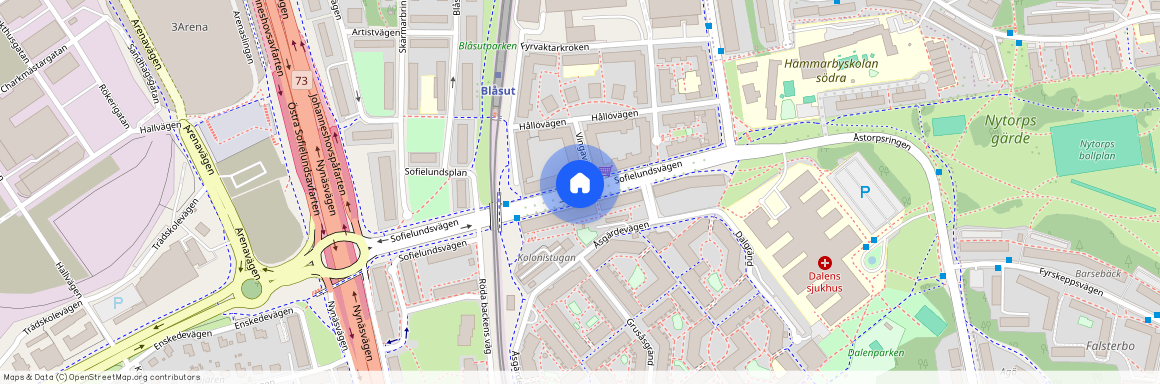 Sofielundsvägen, Enskededalen