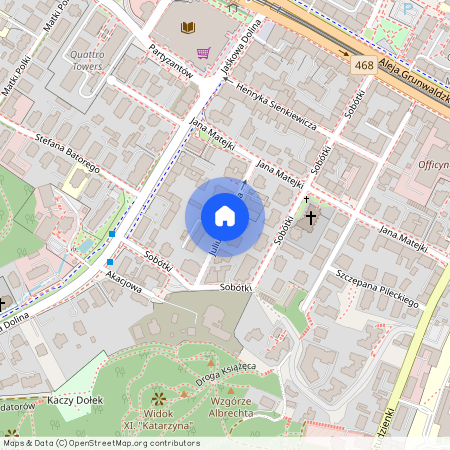 ul. Juliusza Kossaka, Wrzeszcz Górny, Gdańsk, pomorskie