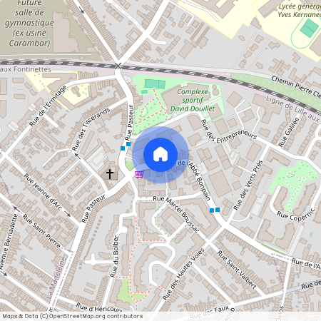 35 RUE DE L ABBE BONPAIN, CHAMBRE COTE COUR 2 EME ETAGE, MARCQ EN BAROEUL