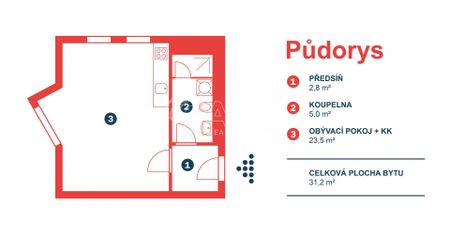 Pronájem bytu 1+kk a garsoniéry 33 m², Suchánkova , Benešov - Photo 3