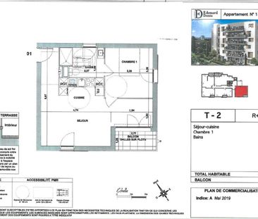 location Appartement T2 DE 45.6m² À MARSEILLE - Photo 1