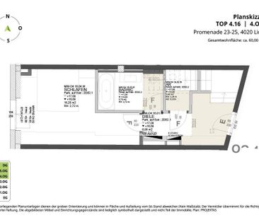 Promenadengalerien: Tolle 2-Zimmer Wohnung mit Dachterrasse in BEST... - Foto 4