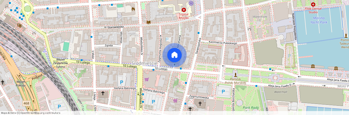 ul. Antoniego Abrahama, Śródmieście, Gdynia, pomorskie