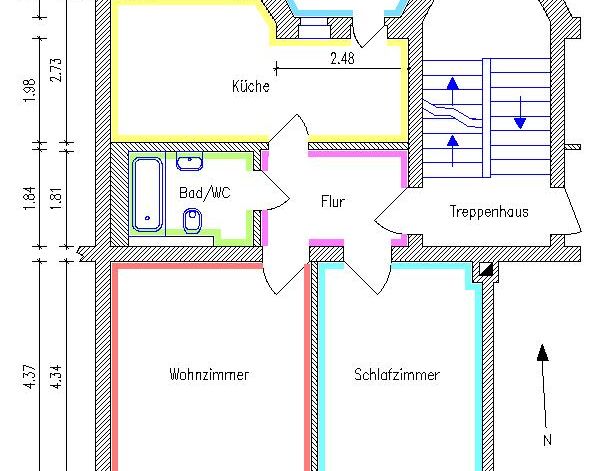 Altbauwohnung im wunderschönen Wissmannhof - Photo 1