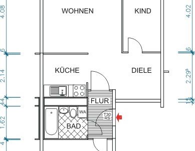 Schöne 3-Zimmer-Wohnung in Markersdorf - Photo 1