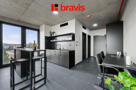 Pronájem 1+kk, Královopolská, Brno: All-in vybavení, wifi v ceně, gym, možnost parkování - Fotografie 5