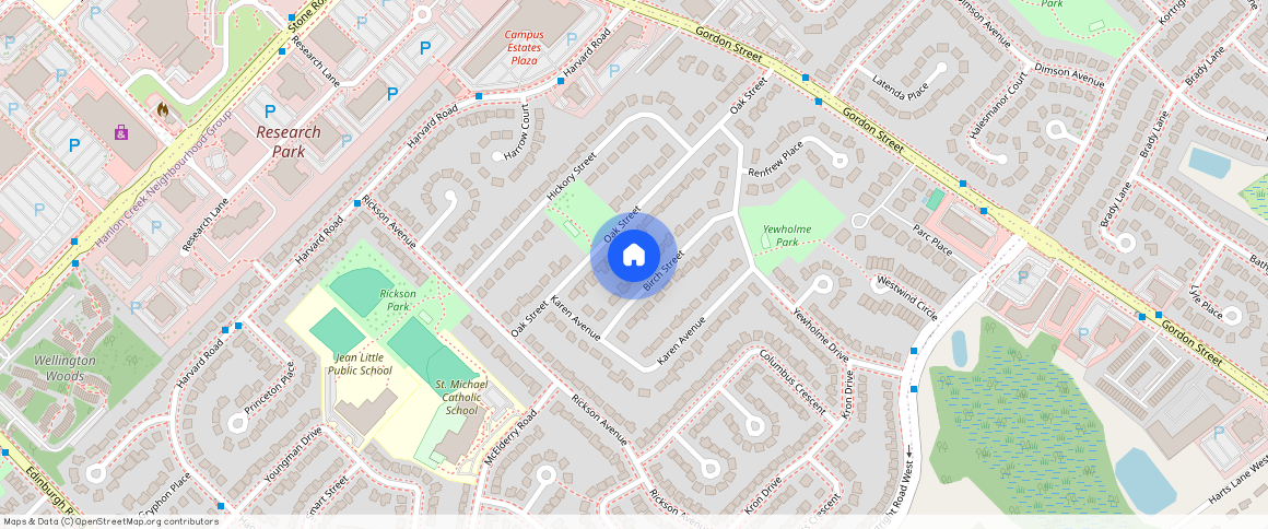 ** Birch Street, Guelph, ON, Canada