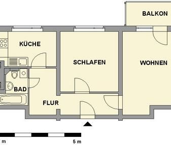 Helle 2-Raum-Wohnung mit Balkon - Foto 4