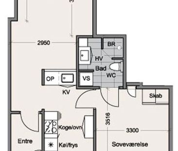 Dejlig 2-værelses lejlighed med en skøn altan - Foto 1