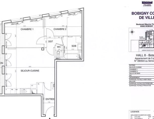 location Appartement T3 DE 64.5m² À BOBIGNY - Photo 1
