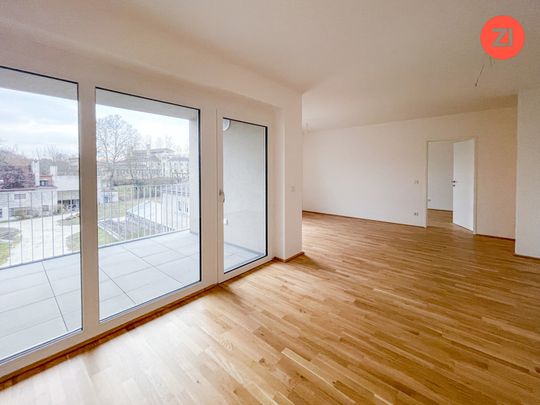 Geförderte 3-Zimmer-Wohnung mit Tiefgaragenparkplatz und Loggia in Gallspach. Erstbezug! - Photo 1