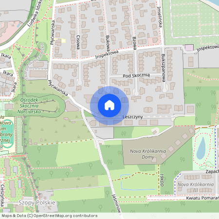 ul. Leszczyny, Stegny, Mokotów, Warszawa, mazowieckie