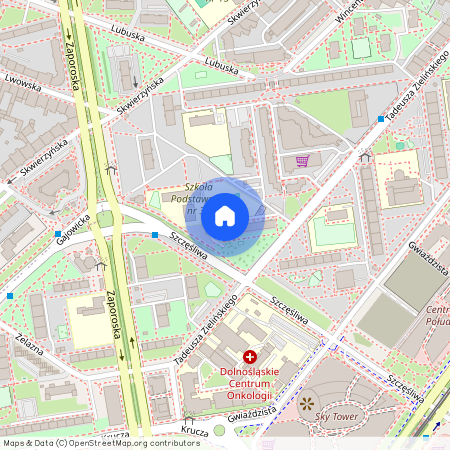 ul. Tadeusza Zielińskiego, Powstańców Śląskich, Krzyki, Wrocław, dolnośląskie