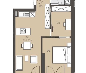 Erstbezug: Attraktive 2-Wohnung mit Außenfläche im Neubauprojekt JO... - Photo 1