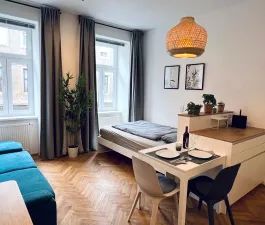 Kurzzeitmiete ab 13.1.2027 sonniges Studio-Apartment Westbahnhof-Nähe (nur als Nebenwohnsitz!) - Photo 1