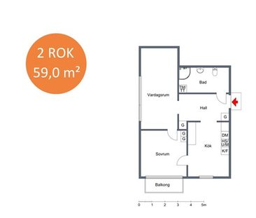 Hermelinsvägen 6 C - Foto 2