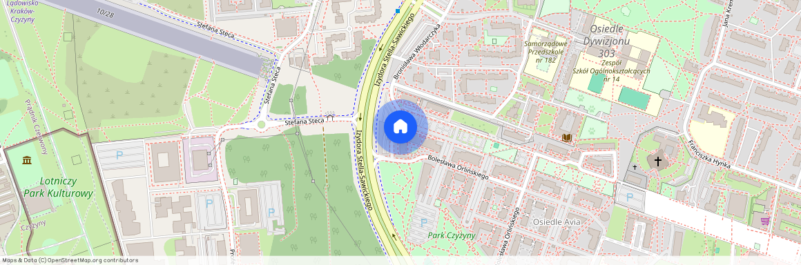 ul. Bolesława Orlińskiego, Czyżyny, Czyżyny, Kraków, małopolskie