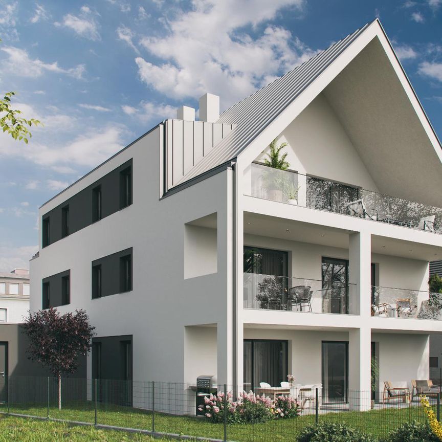 Modernes Wohnhaus (mit 4 Einheiten) nahe dem Wasserwald - Charmante Wohnung TOP 3 mit Balkon und Gartenanteil - Foto 1